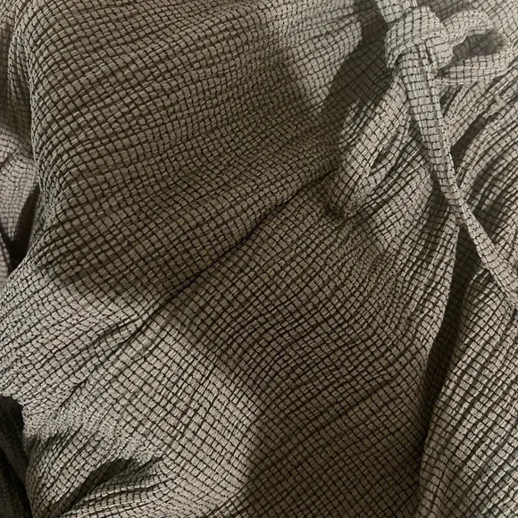 ZARA Women’s brown/grayish Texture  Wide Trouser Size Medium - Picture 15 of 15